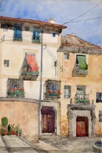 Casa Velha em Segóvia, Espanha, 1920.