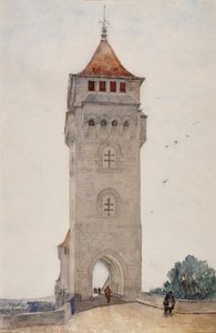 Pont Valentre, Cahors, 1926. de Cass Gilbert