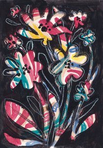 Flores com riscas coloridas de Catalina Somolinos