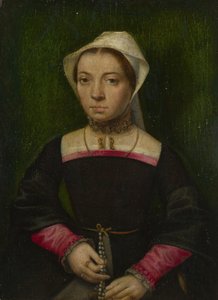 Uma Dama com um Rosário, c. 1550 de Catharina van Hemessen