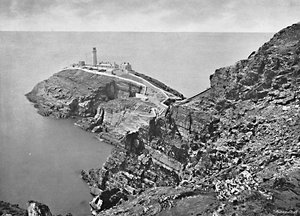 Farol da pilha sul, Holyhead, c1896