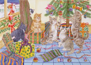O Natal dos gatos (wc no papel)