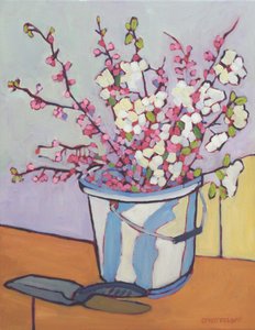 Balde da primavera, 2023 (óleo sobre tela) de Catherine J Martzloff
