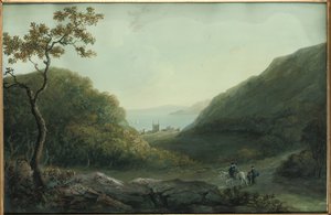 Penrhyn Castle, perto de Bangor, Gwynedd, North Wales, antes de 1820 de Catherine Maria Bury