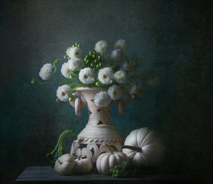 Natureza morta elegante de outono