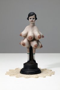 El Shaddai, 2013 (tinta a óleo sobre bronze patinado) de Cathie Pilkington