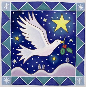 Pomba de Natal (wc no papel)