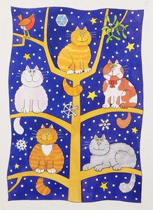 Cinco gatos de natal de Cathy Baxter