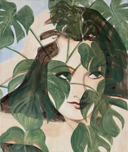 Camuflagem, 2022 (óleo sobre linho) de Cathy Lomax