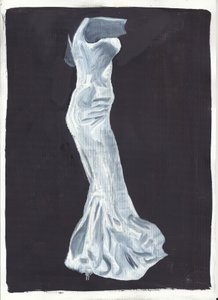 Elsie, 2012 (óleo e acrílico sobre papel) de Cathy Lomax