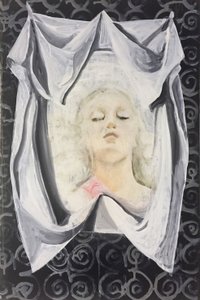 Lara Verónica, 2014-16 (óleo sobre linho) de Cathy Lomax