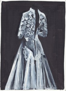 Lorelei, 2012 (óleo e acrílico sobre papel) de Cathy Lomax