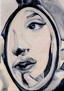 Sem título, 2016 (óleo e acrílico sobre papel)