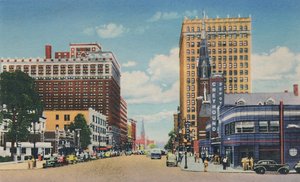 Broadway que olha para o leste, 1942