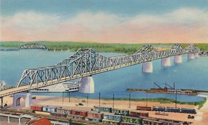 Ponte Municipal que liga Louisville, Ky e Jeffersonville, Ind., 1942