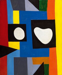 Composição arquitetónica, c.1951 (óleo sobre tela)