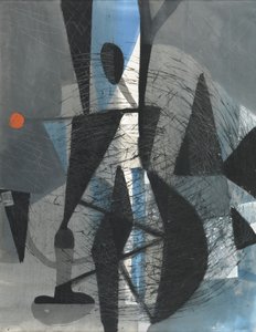 Pôr do sol, c.1950 (guache sobre papel)