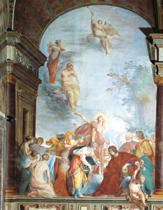 Fresco da Fama e Santa Ana - Os feitos de Lorenzo de Medici, conhecido como Magnífico (Florença