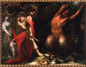 Apollo e Marsyas (óleo sobre tela