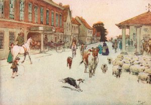 Quando o sol estava se pondo. . . Paramos no Hotel Principal no Market Place de Cecil Charles Windsor Aldin