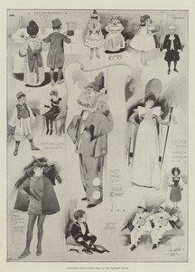 Bola de fantasia de vestido infantil na mansão de Cecil Charles Windsor Aldin