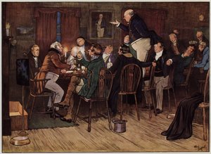 Ilustração para The Pickwick Papers de Cecil Aldin (cor litho)