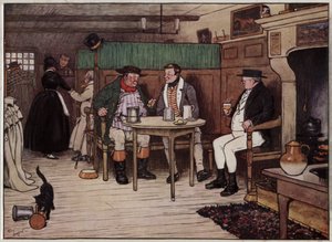 Ilustração para The Pickwick Papers, de Cecil Aldin de Cecil Charles Windsor Aldin
