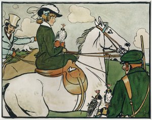 Velhos Desportos e Jogos Ingleses: Hawking de Cecil Charles Windsor Aldin