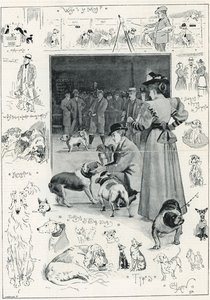 Exposição de cães do Kennel Club no Crystal Palace de Cecil Charles Windsor Aldin