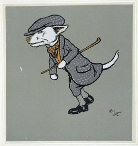 White fox, gentleman - in "Merry Party", ill. by Cécil Aldin, ed. Hodder & Stoughton, London de Cecil Charles Windsor Aldin