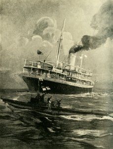 O naufrágio de Falaba, Primeira Guerra Mundial, 28 de março de 1915, c1920.