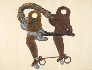 Pedacinho de Hackamore do Cowboy de Cecil Smith