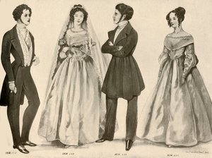 Vestuário de 1836-1847, 1907, 1937.