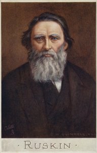 John Ruskin (1819-1900), escritor inglês, crítico de arte, artista e pensador social