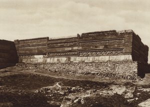 México: Ruínas de Mitla, Estado de Oaxaca (foto p/b)