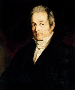 Retrato de John Galt (1779-1839), escritor escocês,pintura de Cedric Gray