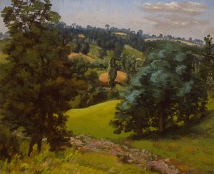 Paisagem em Hadleigh (óleo sobre tela)