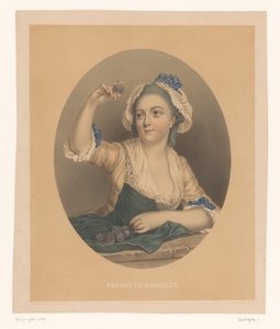Jovem mulher com ameixas secas
Prunes de Monsieur (título sobre o objecto) de Celestin Deshayes