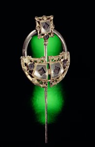 Broche anular, Ardagh Hoard, Reerasta, Condado Limerick, Viking Age (prata-dourada) de Celtic