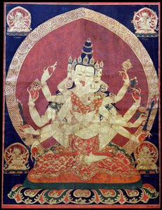Guhyasamaja Akshobhyavajra Tanaka, século VIII. de Central Asian Art.
