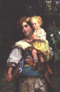 Mulher e Criança de Cesare Auguste Detti