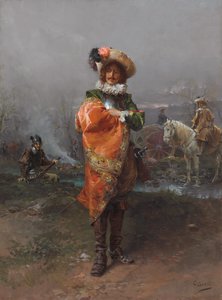 Um cavalheiro em uma capa de Cesare Auguste Detti