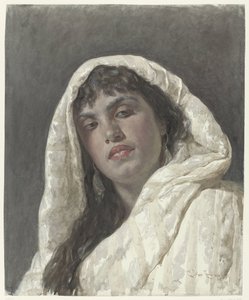 Busto de uma mulher oriental de Cesare Biseo