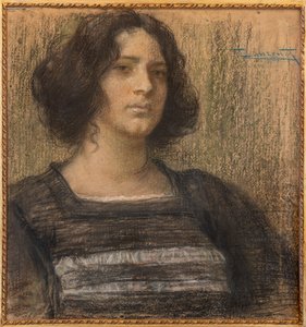 A mulher veneziana (pastéis) de Cesare Laurenti