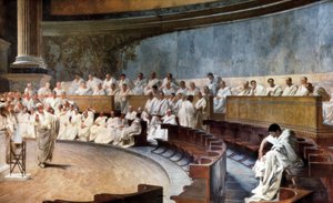 Cícero no Senado denunciando Catiline (63 AC)