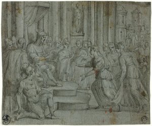 Salomão Recebendo a Rainha de Sabá de Cesare Rossetti