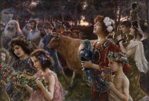 A Procissão (óleo sobre tela)
