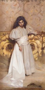 Retrato da filha Irene de Cesare Tallone