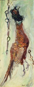 Hanging Pheasant, c.1925-30 (óleo sobre tela) de Chaim Soutine