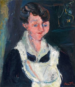 La Soubrette (Criada à espera), c.1933 (óleo sobre tela) de Chaim Soutine